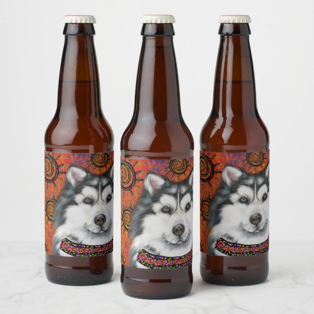 ALASKAN MALAMUTE     BEER BOTTLE LABEL (Bottles)
