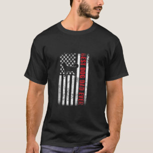 Alaskan Malamute Best Dog Dad Ever American Flag T T-Shirt