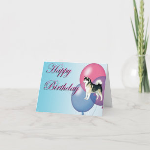 Alaskan Malamute Birthday Card