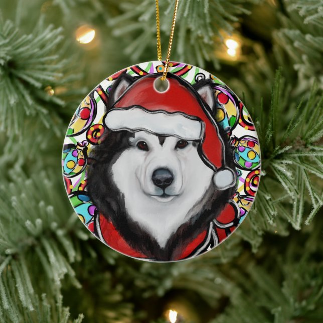 Alaskan Malamute                 Ceramic Ornament (Tree)