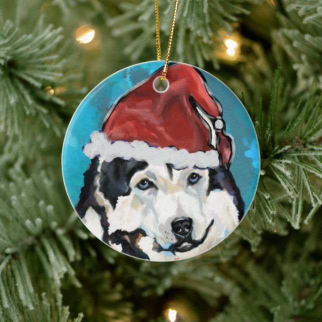 Alaskan Malamute        Ceramic Ornament (Tree)
