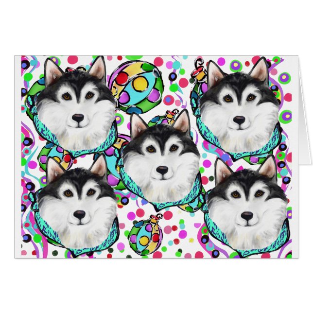 ALASKAN MALAMUTE CHRISTMAS (Front Horizontal)