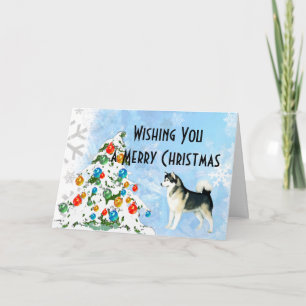 Alaskan Malamute Christmas Card