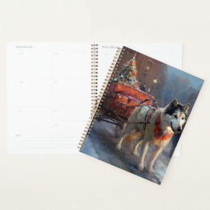 Alaskan Malamute Christmas Festive Season Planner