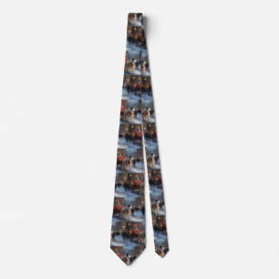 Alaskan Malamute Christmas Festive Season Tie