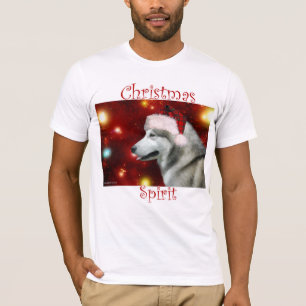 Alaskan Malamute Christmas Spirit T-Shirt