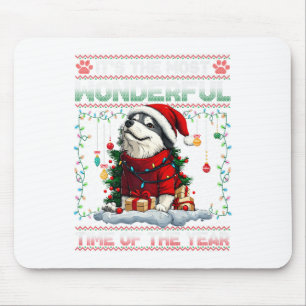 Alaskan Malamute Christmas Tree Decorations Dog Lo Mouse Pad