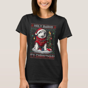 Alaskan Malamute Christmas Tree Decorations Dog Lo T-Shirt