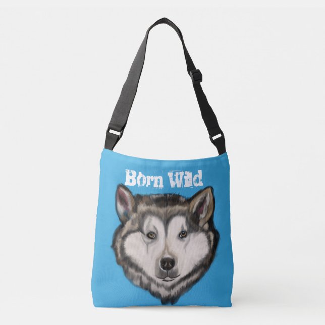 Alaskan Malamute          Crossbody Bag (Front)