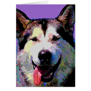 Alaskan Malamute Dazzling "Kiska" Cards