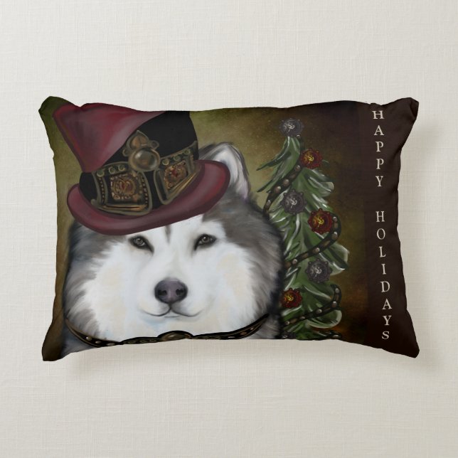 Alaskan Malamute            Decorative Cushion (Front)