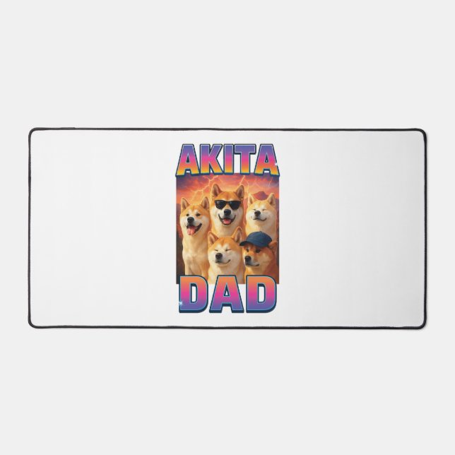 Alaskan Malamute Desk Mat (Front)