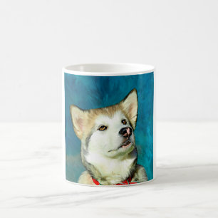 Alaskan Malamute Dog Art Coffee Mug