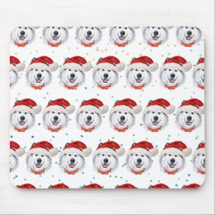 Alaskan Malamute Dog Breed Christmas Stars Mouse Pad