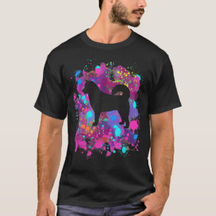 Alaskan Malamute Dog Lover Watercolor Silhouette P T-Shirt