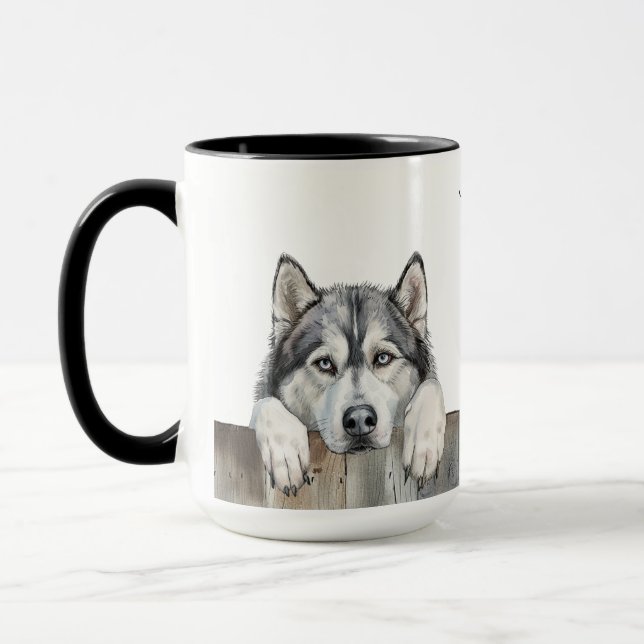 Alaskan Malamute Dog Mug (Left)
