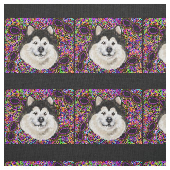 Alaskan Malamute Fabric (Swatch)