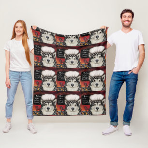 Alaskan Malamute Fleece Blanket