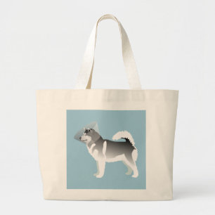 Alaskan Malamute Get Well Soon Design Large Tote Bag