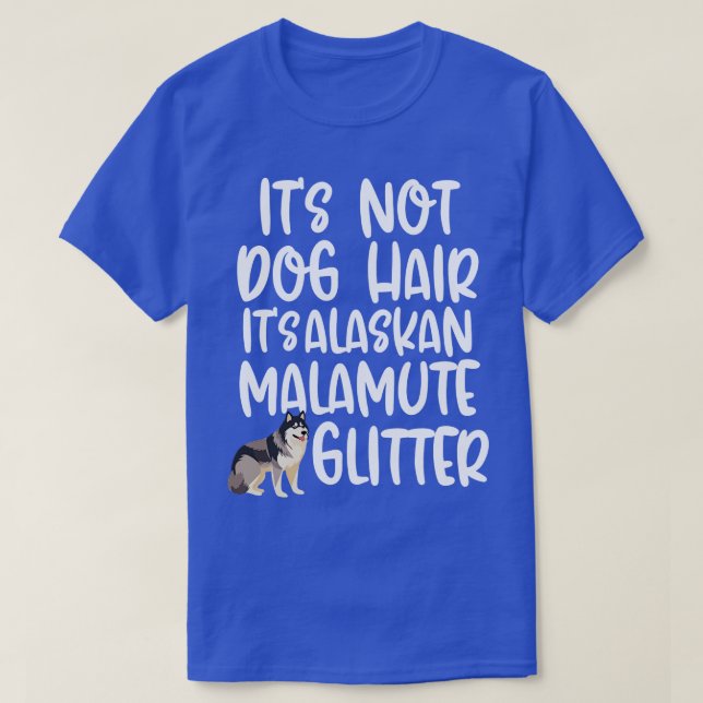 Alaskan Malamute Glitter TShirt (Design Front)
