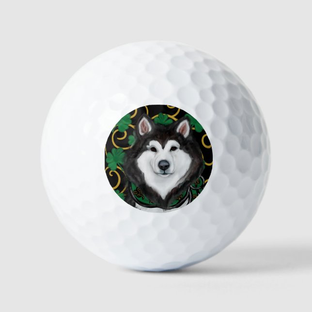 Alaskan Malamute                 Golf Balls (Front)