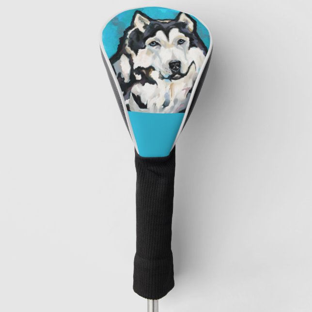 Alaskan Malamute        Golf Head Cover (Front)