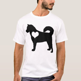 Alaskan Malamute Heart Mens T-Shirt