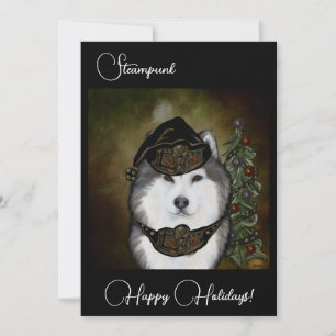 Alaskan Malamute Holiday Card
