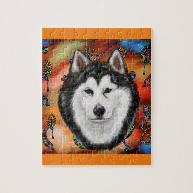 ALASKAN MALAMUTE JIGSAW PUZZLE (Vertical)
