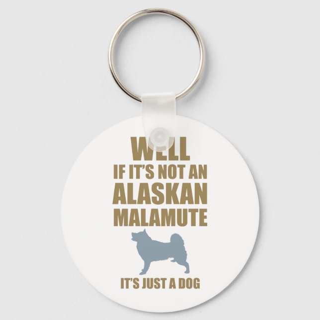 Alaskan Malamute Key Ring (Front)