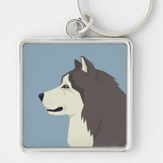 Alaskan Malamute Key Ring