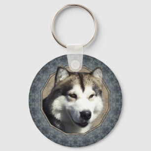 Alaskan Malamute Key Ring