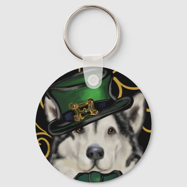 Alaskan Malamute    Key Ring (Front)
