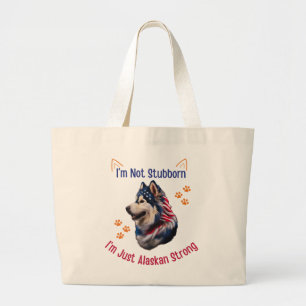 Alaskan Malamute Large Tote Bag