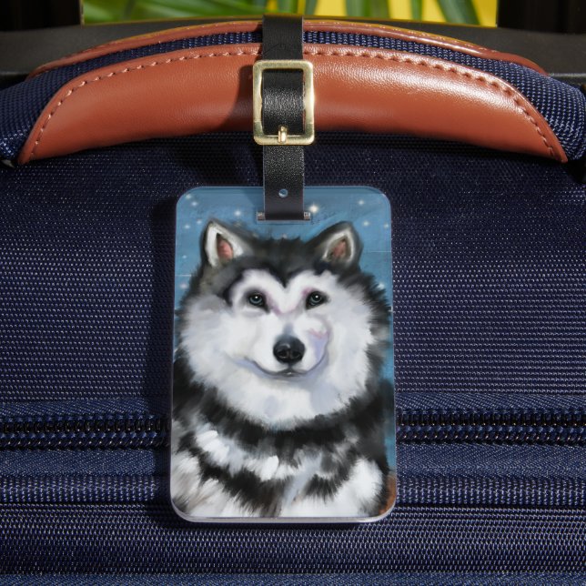 Alaskan Malamute    Luggage Tag (Front Insitu 2)