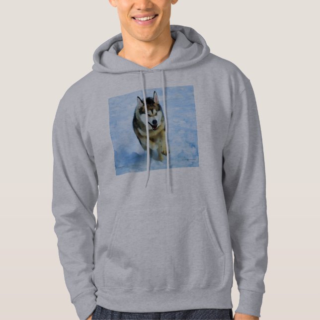 Alaskan Malamute Mens Hoodie (Front)