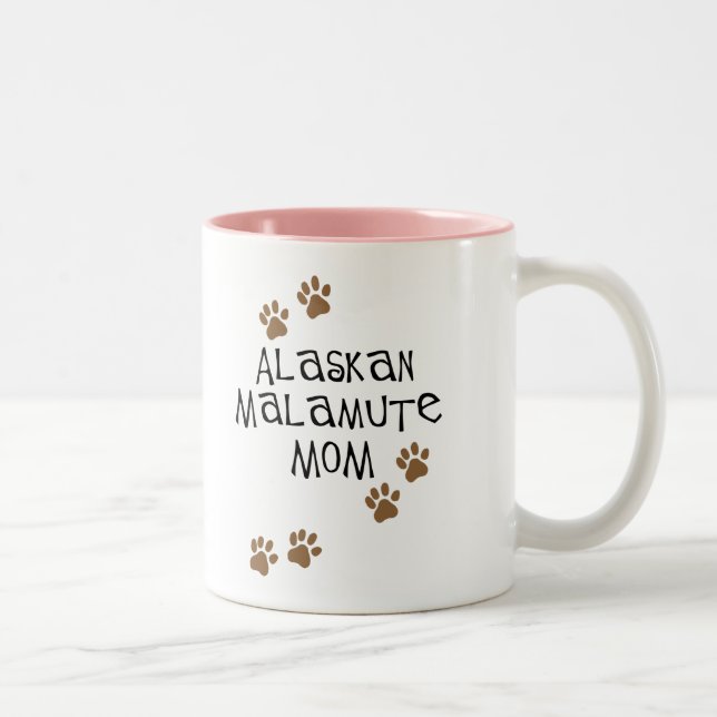 Alaskan Malamute Mum t-shirts & gifts Two-Tone Coffee Mug (Right)