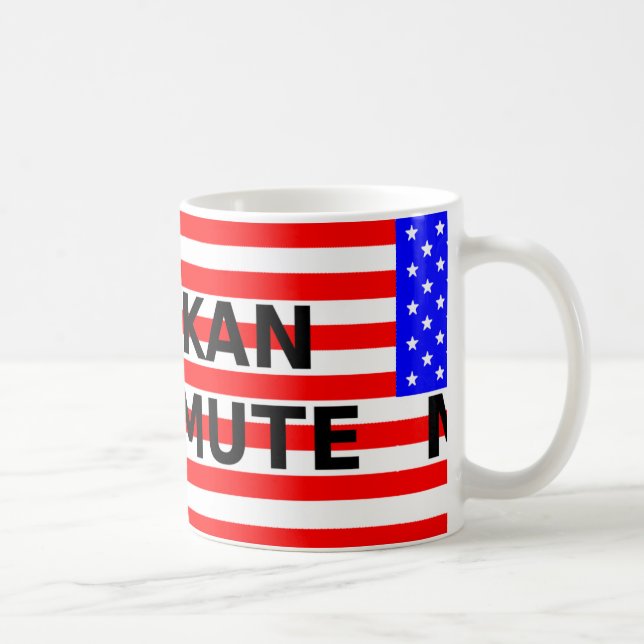 alaskan malamute name on flag coffee mug (Right)