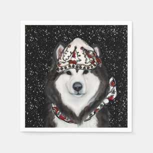 Alaskan Malamute Napkin