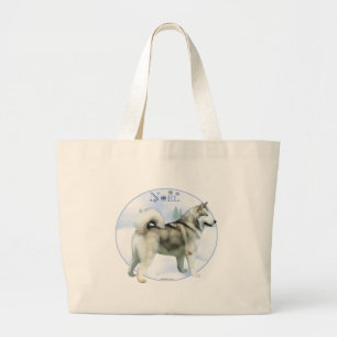 Alaskan Malamute Noel Large Tote Bag