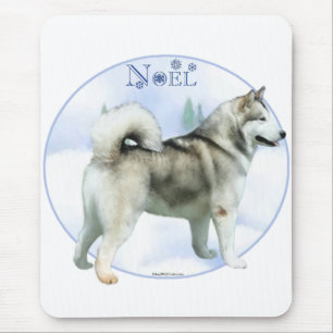 Alaskan Malamute Noel Mouse Pad