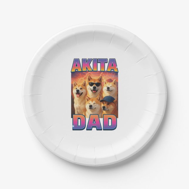 Alaskan Malamute Paper Plate (Front)