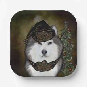 Alaskan Malamute  Paper Plate