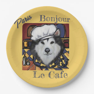 Alaskan Malamute Paper Plate