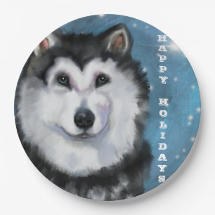 Alaskan Malamute               Paper Plate
