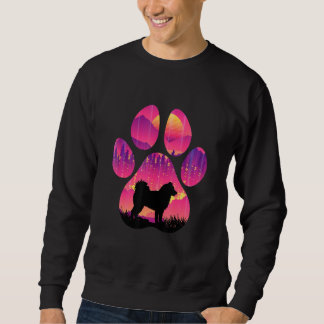 Alaskan Malamute Paw Mom Dad Dog  Women Men Sweatshirt