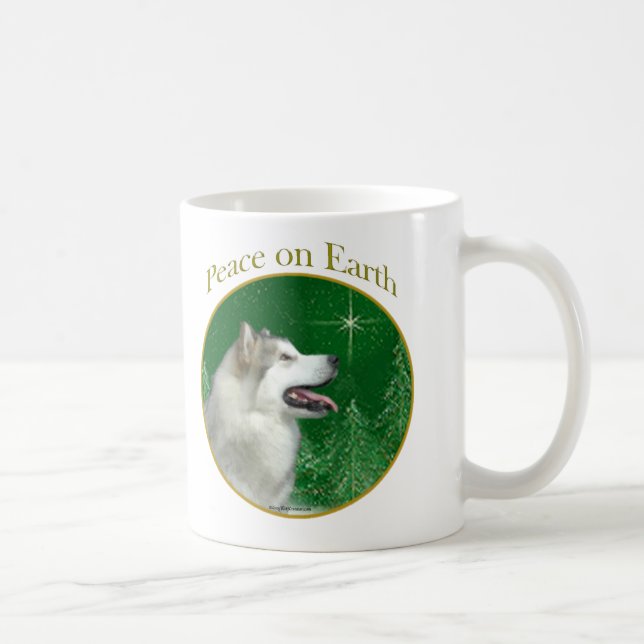 Alaskan Malamute Peace Coffee Mug (Right)