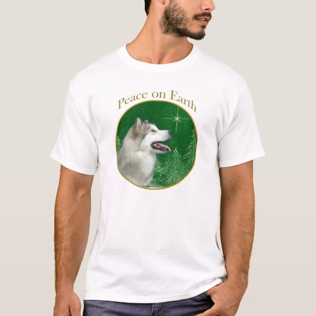 Alaskan Malamute Peace T-Shirt (Front)