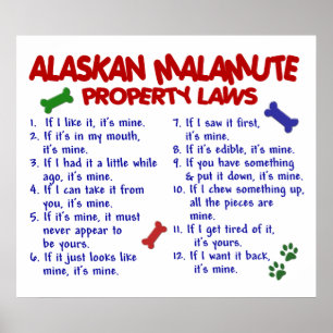 ALASKAN MALAMUTE PL2 POSTER