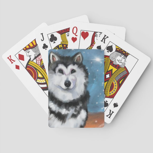Alaskan Malamute   Playing Cards (Back)